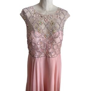 Dancing Queen USA Sweetheart Pink jewel Formal Maxi Dress Womens Plus 3XL